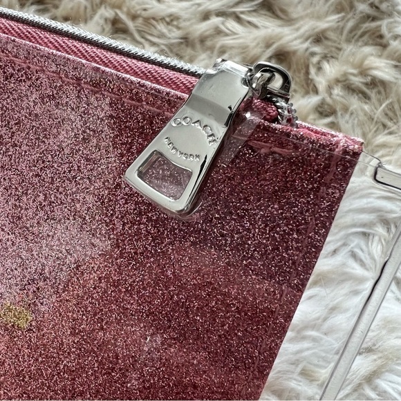 KATE Spade Gold Glitter and Coach New York Pink Glitter Pouches - Picture 14 of 16